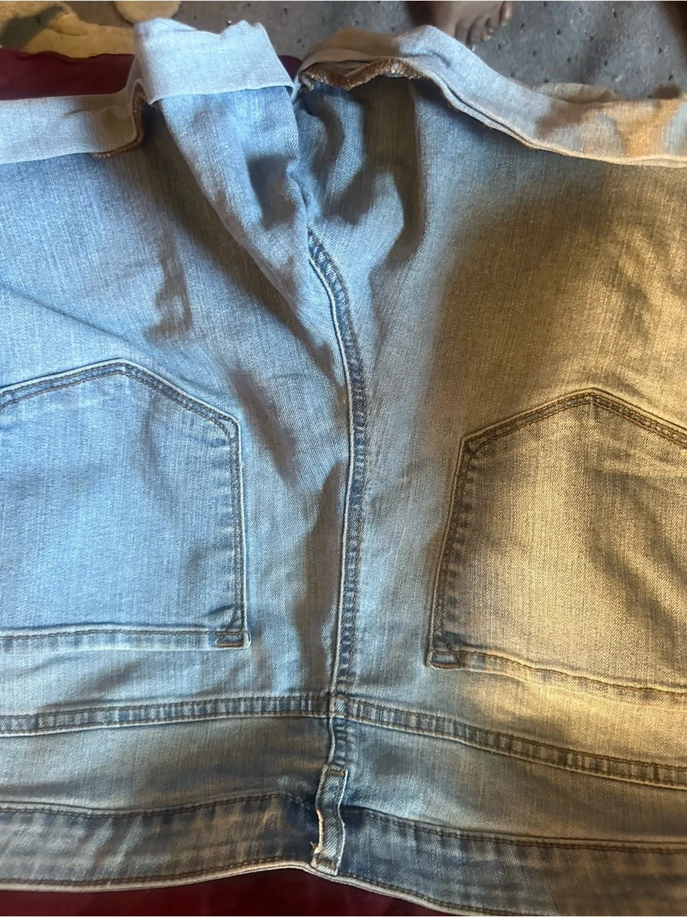 APT 9 Stonewashed Denim Short Shorts